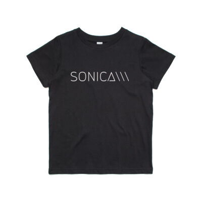 Sonica Logo Tee - Kids Black Thumbnail