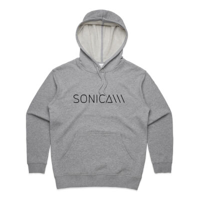 Sonica Logo Hoodie - Womens Grey Thumbnail